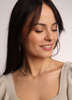 Necklace made of natural spinel stones